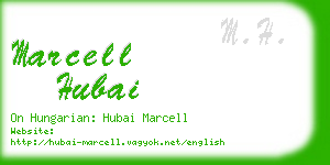 marcell hubai business card